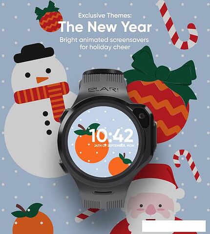 Детские умные часы Elari KidPhone MB (черный)