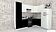 Готовая кухня ВерсоМебель Эко-2 1.2x2.7 правая (белый фасадный/черный/ст.мрамор итальянский)