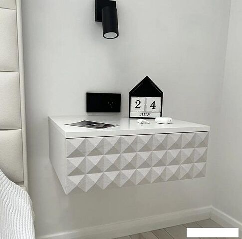 Тумба Shtabe Simple 7000 эко (травертин/белый)