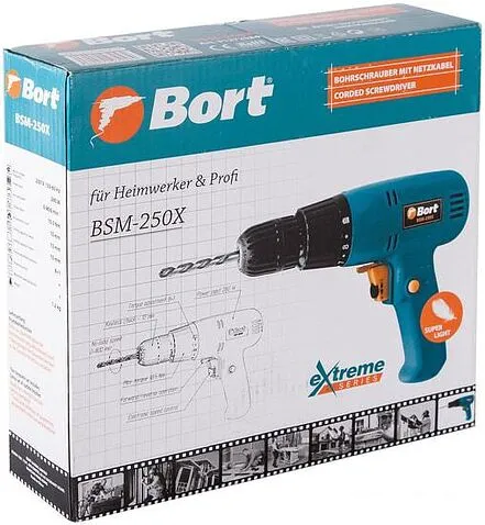 Дрель-шуруповерт Bort BSM-250X