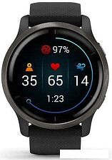 Умные часы Garmin Venu 2 (сланцевая нержавеющая сталь/черный) Умные часы Garmin Venu 2 (сланцевая нержавеющая сталь/черный)