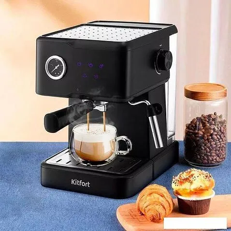 Рожковая бойлерная кофеварка Kitfort KT-7124