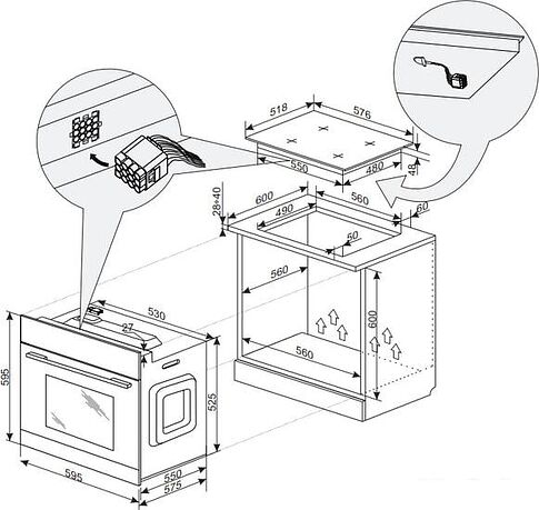 Электрический духовой шкаф Hansa BOEIS694001