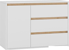 Комод Интермебель Рио-2 (белый/дуб крафт золотой)