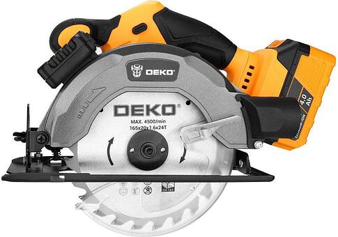 Дисковая (циркулярная) пила Deko DKCS20DA 085-1155 (с 1-им АКБ)