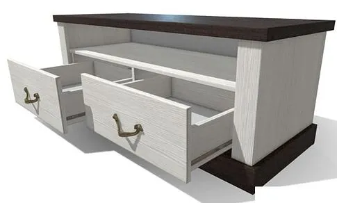 Тумба Интерлиния ТР-Т120 (вудлайн кремовый-дуб венге)