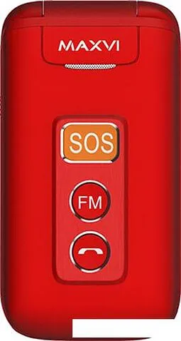 Кнопочный телефон Maxvi E5 (красный)