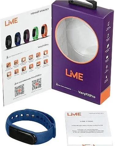 Фитнес-браслет Lime 116HR (синий)