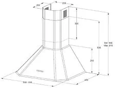 Кухонная вытяжка Korting KHC 9839 X