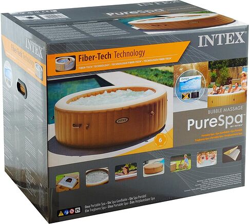 Надувной бассейн Intex Pure Spa Bubble Massage 28428 (216x71) с джакузи