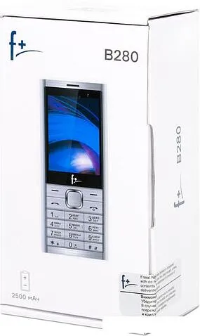Мобильный телефон F+ B280 (серебристый)