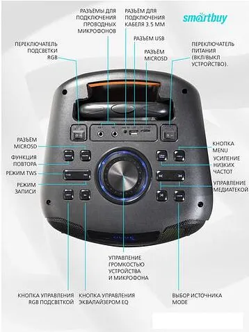Колонка для вечеринок SmartBuy W1 SBS-5210