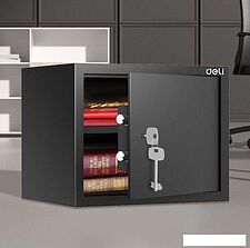 Мебельный сейф Deli ET560 (черный)