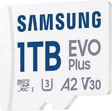 Карта памяти Samsung EVO Plus 2024 microSDXC 1TB (с адаптером) Карта памяти Samsung EVO Plus 2024 microSDXC 1TB (с адаптером)