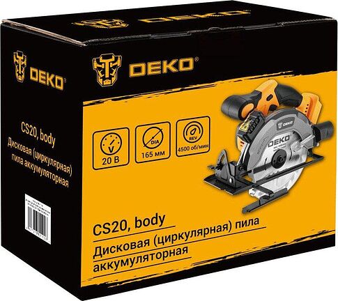Дисковая (циркулярная) пила Deko CS20 084-1154 (без АКБ)