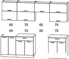 Кухня Интерлиния Мила Gloss 60-26 (белый/красный)