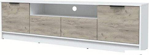 Тумба Интерлиния ТВ Концепт КТ-ТВ4-50 (дуб серый/белый платинум)