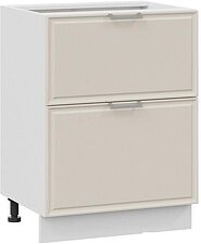 Шкаф напольный Трия Белладжио 1Н6Я2 (белый/софт панакота) Шкаф напольный Трия Белладжио 1Н6Я2 (белый/софт панакота)