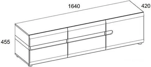 Тумба Anrex Linate RTV 3D/TYP 51 Белый/Сонома Трюфель