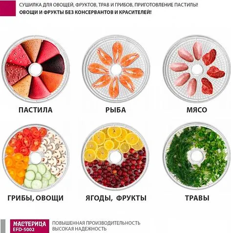 Сушилка для овощей и фруктов Мастерица EFD-5002