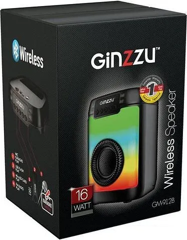 Беспроводная колонка Ginzzu GM-912B