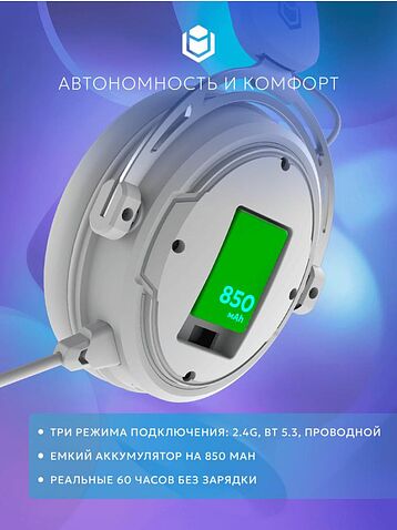 Наушники IO by Red Square Graphite 2 Wireless (белый)