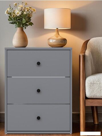 Тумба Mio Tesoro Мини 3 ящика 2.07.03.060.4 (серый)