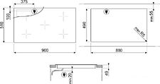 Варочная панель Smeg SI2M7953DW Варочная панель Smeg SI2M7953DW