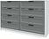 Комод Интерлиния Концепт Тренд КТ-К157 (белый платинум/серый)