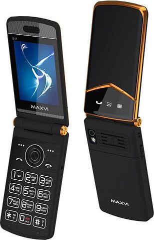 Кнопочный телефон Maxvi E11 (черный)