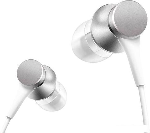 Наушники с микрофоном Xiaomi Mi In-Ear Headphones Basic HSEJ03JY (серебристый)