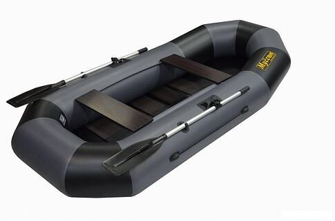 Гребная лодка Муссон Н-270 PC (серо-черный)