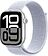 Умные часы Apple Watch Series 10 46 мм (алюминиевый корпус, серебристый/голубой, нейлоновый ремешок)