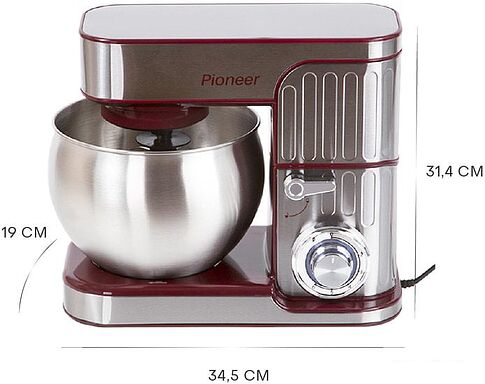 Планетарный миксер Pioneer MX330 Wine Maroon