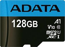 Карта памяти A-Data Premier AUSDX128GUICL10A1-RA1 microSDXC 128GB (с адаптером) Карта памяти A-Data Premier AUSDX128GUICL10A1-RA1 microSDXC 128GB (с адаптером)