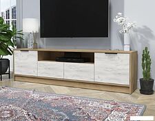 Тумба Интерлиния ТВ Концепт КТ-ТВ4-50 (дуб белый/дуб золотой)