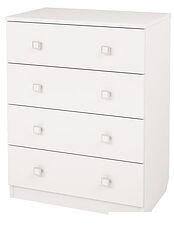 Комод Polini Kids Simple c 4 ящиками (белый)