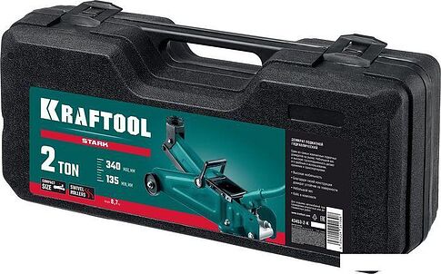Подкатной домкрат KRAFTOOL Stark 43453-2-K 2т (кейс)