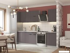 Готовая кухня Arvento АНТА-плюс 2м (графит)