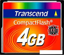 Карта памяти Transcend 133x CompactFlash 4 Гб (TS4GCF133)