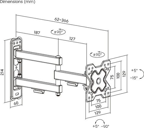 Кронштейн для телевизора Roome LDA40-113-R