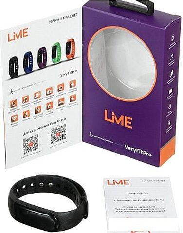 Фитнес-браслет Lime 116HR (черный)