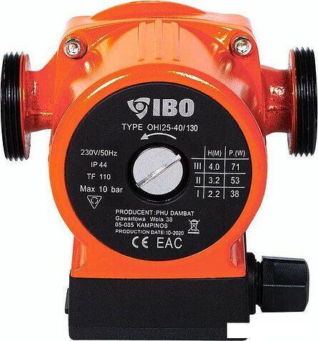 Циркуляционный насос IBO OНI 25-40/130