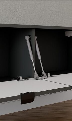 Тумба Arvento Rondo навесная 3D (графит/дарк грей)