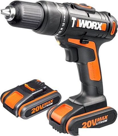 Дрель-шуруповерт Worx WX371.1 (с 2-мя АКБ, кейс)