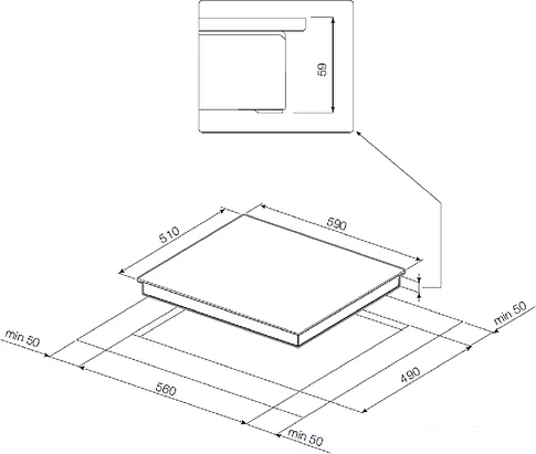 Варочная панель Graude GS 60.3 W