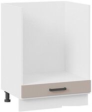 Шкаф напольный Трия Лорас 1Н6Б (белый/холст латте)