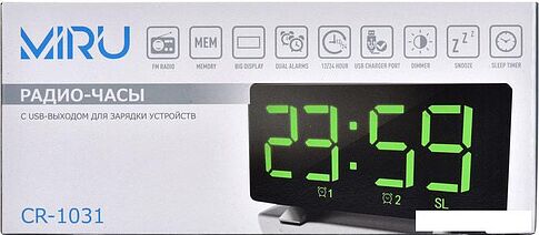 Радиочасы Miru CR-1031