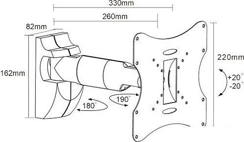 Кронштейн Arm Media LCD-202