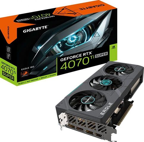 Видеокарта Gigabyte GeForce RTX 4070 Ti Super Eagle 16G GV-N407TSEAGLE-16GD